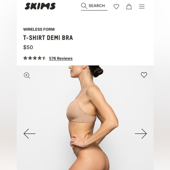 Skims Wireless Form T-Shirt Bra - Picture 2 of 5